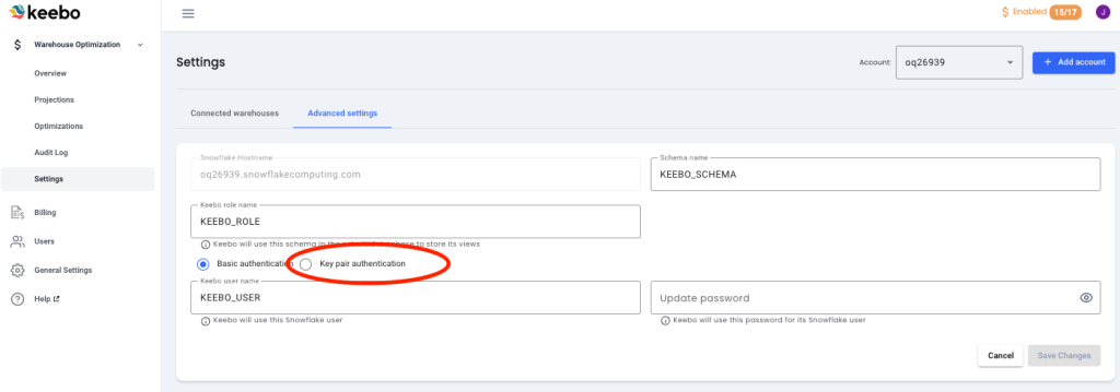 Keebo | Enhancing security with key-pair authentication for Snowflake